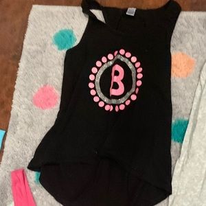 “Black “B” tank top